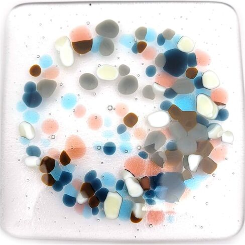Seashore Frit Blend Coarse Bullseye Glass COE 90 Fusible - 4 Ounces in Saudi Arabia