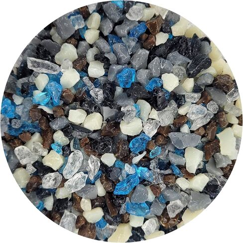 Seashore Frit Blend Coarse Bullseye Glass COE 90 Fusible - 4 Ounces in Saudi Arabia