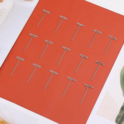 1500pcs Wig T Pins, 1in Metal Straight Head Stick T Pins for Jewelry Sewing Wig Making Fabric Blocking Knitting Quilting Crochet and Picture Hanging DIY Crafts Supplies in Saudi Arabia