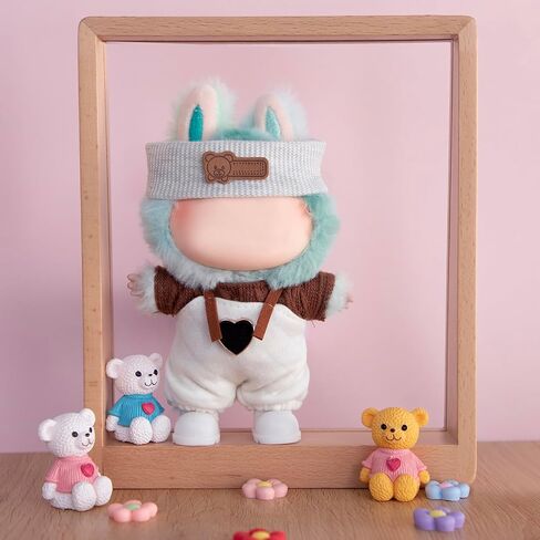 Doll Clothes Set for 17cm Dolls, 6 Fashion Outfits Multicolor Collection, Fits 6.7 Inch Mini Dolls (No Doll) in Saudi Arabia