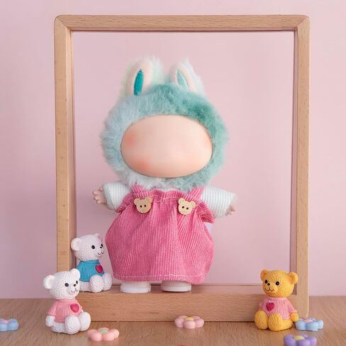 Doll Clothes Set for 17cm Dolls, 6 Fashion Outfits Multicolor Collection, Fits 6.7 Inch Mini Dolls (No Doll) in Saudi Arabia