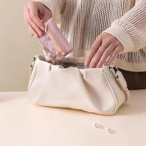 أكياس مجوهرات سفر صغيرة ، 6 مساءً أكياس منظم المجوهرات الصافية مع مخملية ناعمة وسحاب ، ومنظم حقيبة تخزين الجيب للنساء هدية فتاة in Saudi Arabia