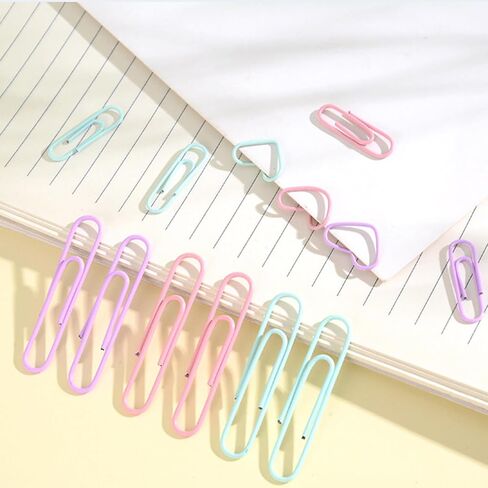مقاطع ورقية ملونة 300pcs 2inch دبوسات ورقية كبيرة للأوراق المدرسية للمكاتب المنزلية وتنظيم الوثيقة in Kuwait
