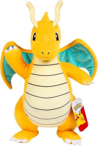 Pokémon 12" Dragonite Plush - Officially Licensed - Generation 1 Dratini & Dragonair Evolution - Authentic Soft Stuffed Animal Toy Figure - Christmas Stocking Stuffer Gift for Kids, Boys, Girls - 2+ in Saudi Arabia