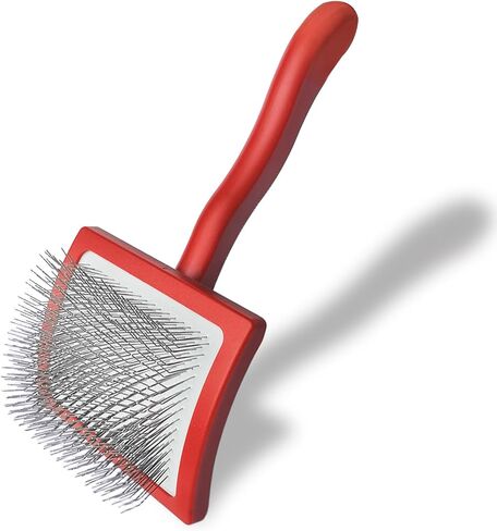 فرشاة الكلب slicker for Doodle Grooming ، فرشاة الكلاب للزلديل ، فرشاة الأليف ذات الشعر الطويل للحيوانات الأليفة لـ Goldendoodles ، labradoodles ، Bernedoodles (Red) in Kuwait