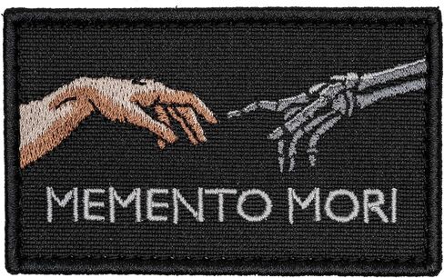 Memento Mori Tactical Funny Morale Patch for Hats, Vests, Jeans, Backpacks, All Clothes, and Gear - Highly Durable and Incredibly Resistant to Fading and Tearing - 3.2 x 2.1 in in Kuwait