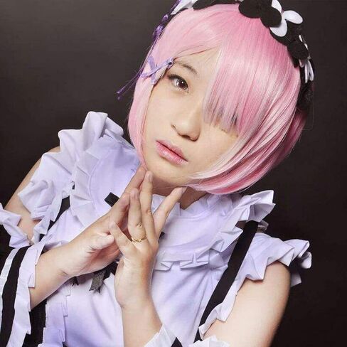Cherry Blossom SK8 the Infinity Cosplay Wig Anime Costume Merch with Light Pink Long and Ponytail Curly Wigs for Women Halloween Party in Saudi Arabia