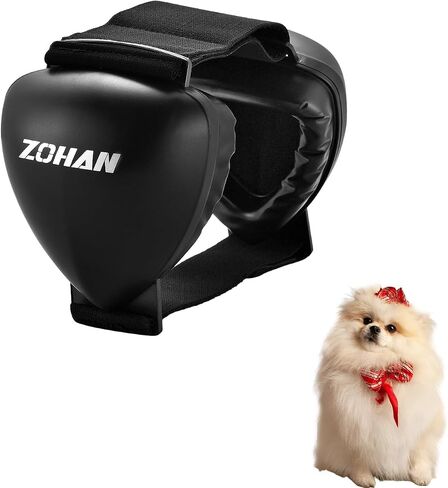 ZOHAN DG02 Upgraded Dog Ear Muffs Noise Protection - Soft Gel Ear Protection for Dogs with No Plastic Headband, Dog Headphones Noise Cancelling, Fast Snap Lock for Fireworks, Thunder (Gel Black,S) in Kuwait