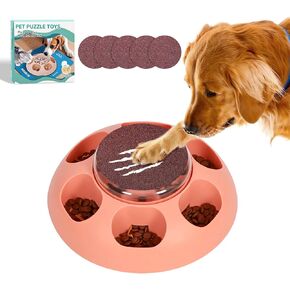 Dog Nail Scratch Board:Stress-Free Nail Trimming for Dogs, Non-Slip Scratch Mat, Includes 5 Sandpaper Replacements for Healthy Nails (Light Orange) in Saudi Arabia