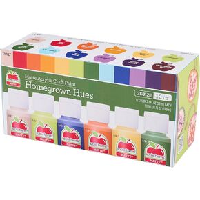 Apple Barrel, Homegrown Hues, Acrylic Craft Paint Set, Includes 12 Colors with a Matte Finish in Kuwait
