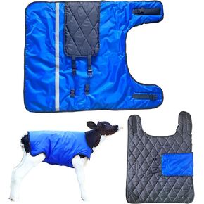 Calf Blanket Horse Blanket Thickened Warm Calf Clothing Windproof Waterproof Calf Warm Artifact Calf Cold Clothing Calf Keep Warm Clothing Horse Blanket for Cattle（Green 1 Pack） in Kuwait