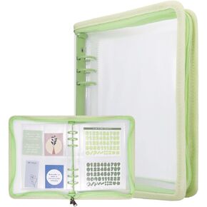 Sticker Organizer Binder Album - Reusable Sticker Storage Collecting Book with 40 Sheets of Pocket Page and A5 Size Zipper Closure Clear Cover (Gray) in Kuwait