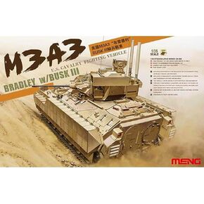 花田制造 Meng M3a3 Bradley مع سيارة قتال سلاح الفرسان الأمريكية III ، 1/35 Scale Military Model Kit Model SS-006 in Kuwait