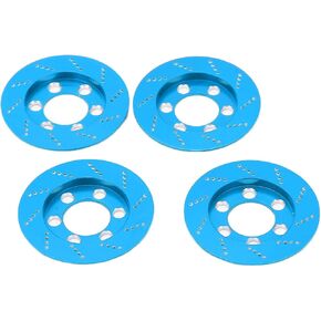 RC Car Adapter Disc, RC 4PCS Brake Disc for 1.9 Inch Wheel, Easy to Install for SCX10 90046 Axial, Improve the Appearance of the Car (Blue) in Kuwait