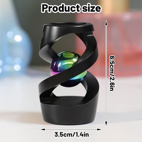 لعبة مكتب الكرة الحركية ، لعبة مكتب الغزل الحركية ، ألعاب تململ المكتب للمكتب للبالغين (أسود) in Kuwait