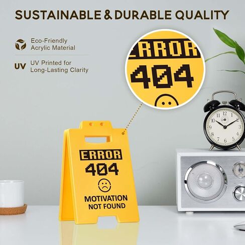 AceTrills Funny Office Desk Decor for Women Men - Do Not Disturb Genius at Work Sign, Cubicle Decor, Gag Gifts for Coworker Boss Teacher, Employee 6.3"L × 3.9"W in Kuwait