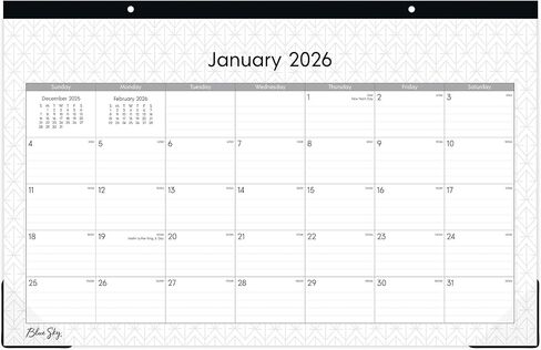 2026 Blue Sky Monthly Desk Pad Calendar, 11" x 17", Enterprise, January to December, 111293 in Saudi Arabia