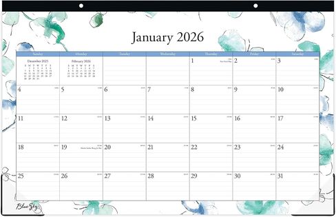 2026 Blue Sky Monthly Desk Pad Calendar, 11" x 17", Lindley, January To December, 100024 in Saudi Arabia