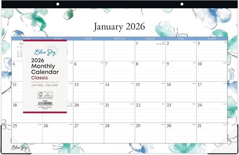 2026 Blue Sky Monthly Desk Pad Calendar, 11" x 17", Lindley, January To December, 100024 in Saudi Arabia