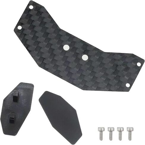 RC Car Accessories متوافقة مع LOSI Micro-B 1/24 RC للسيارات عربات التي تجرها الدواب ترقية أجزاء إكسسوارات الألياف الكربونية نمط الجناح المفسد #58737 in Saudi Arabia