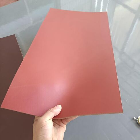 Vegetable Tanned Leather Sheets, 3-4mm Thick Leather, Top Cowhide for Tooling and Carving, Multiple Colors (Paint Brown 8 x 12 inches) in Kuwait