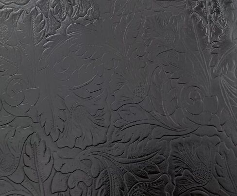 Embossed Leather Pieces with Floral Pattern, Decorative Textured Material, Multiple Sizes to Choose from (Wine red 8 x 12 inches) in Saudi Arabia