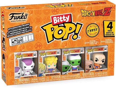 Funko Bitty Pop Dragon Ball Z - Frieza ، 4 عبوات وشخصية Mini Mini Smather - 0.9 بوصة (2.2 سم) - Dragon Ball Collable - رف عرض قابل للتكديس - فكرة هدية - أكياس الحفلات. in Saudi Arabia