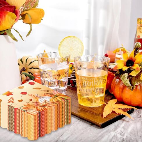مناديل خريف الورق المناديل يمكن التخلص منها يوم عيد الشكر مناديل القرع مناديل القرع لوازم عيد ميلاد سعيد لحفلات زفاف استحمام الطفل ، عيد ميلاد ، حزب الخريف الحفلات in Kuwait