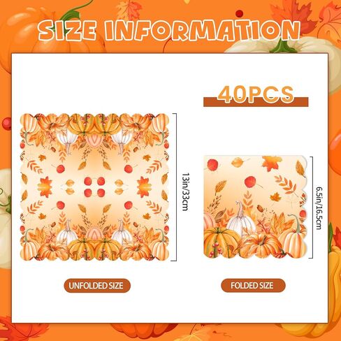 مناديل خريف الورق المناديل يمكن التخلص منها يوم عيد الشكر مناديل القرع مناديل القرع لوازم عيد ميلاد سعيد لحفلات زفاف استحمام الطفل ، عيد ميلاد ، حزب الخريف الحفلات in Kuwait