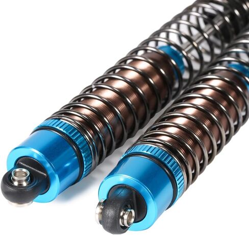 Rc Shocks Oil Filled,2PCS 52mm-120mm Oil Leakproof For 1/10 RC Buggy Truggy On Road Touring Drift Cars Monster Trucks Upgrade Parts (2pcs 85mm red) in Saudi Arabia