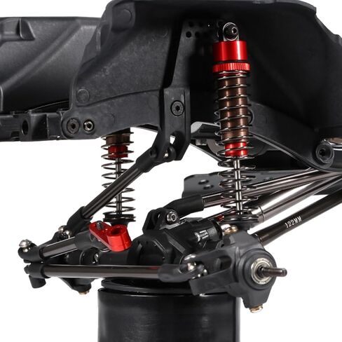 Rc Shocks Oil Filled,2PCS 52mm-120mm Oil Leakproof For 1/10 RC Buggy Truggy On Road Touring Drift Cars Monster Trucks Upgrade Parts (2pcs 85mm red) in Saudi Arabia