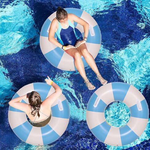 2pcs أنابيب حمام سباحة كبيرة قابلة للنفخ تطفو للبالغين خاتم السباحة العوامات القابلة للنفخ المسبح الطوف in Kuwait
