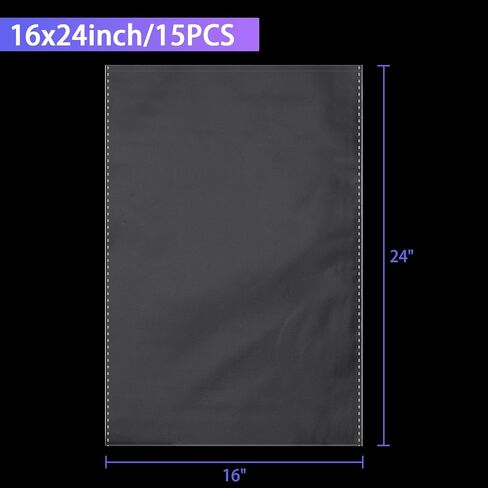 15Pack Clear Basket Bags, Large Cellophane Gift Bag For Baskets,16x24 Inch Cellophane Bags,2 Mil Thick,For Gift Giving, Packaging Products,Fits a 9 Inch Round Tray or 7 Inch Square Box With Ease in Kuwait
