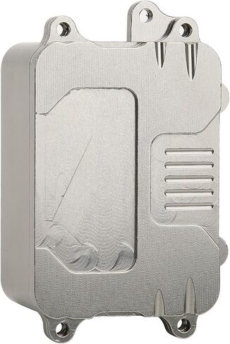 SCX10 Metal RC Receiver Box with ESC for 1/10 Crawler Car ZD Racing Silver 60x40x30mm in Kuwait