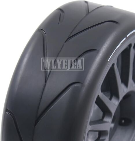 4PCS RC 1/8 On-Road Tires 15-Spokes RC Wheel and Tires 17mm Hex Hub Fit for 1/8 HPI WR8 HSP Hobao ARRMA Redcat Losi Kyosho VRX in Kuwait