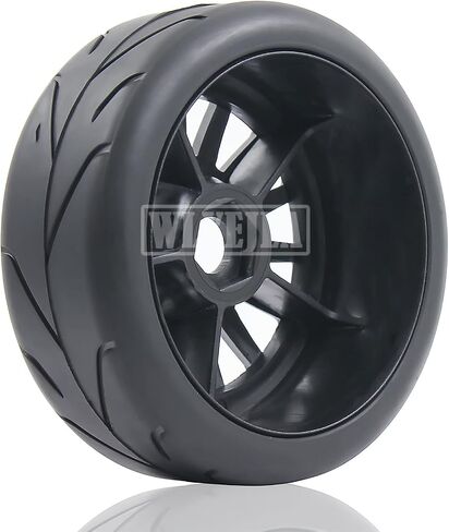 4PCS RC 1/8 On-Road Tires 15-Spokes RC Wheel and Tires 17mm Hex Hub Fit for 1/8 HPI WR8 HSP Hobao ARRMA Redcat Losi Kyosho VRX in Kuwait