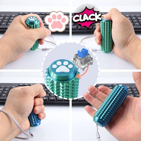2PCS Little Ouchies Fidget with Cat Dog Paw Button, Sensory Pain Stim Fidget Toys for Adults & Teens, Anxiety and Stress Relief Items, Spiky Grippy Stim Tool, Portable ADHD Autism Fidget Clicker in Saudi Arabia