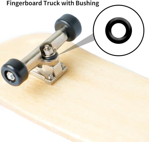 6 PCS Pro 32mm Fingerboard Wooden Board Professional Mini Finger Skateboard Set من 6 (6pcs) in Kuwait