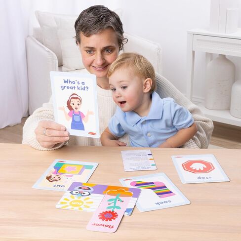 Melissa & Doug® Ms. Rachel ™ First Words Firstcards Sensory Preschool Learning Toy for Boys ، Girls - FSC Certified in Saudi Arabia