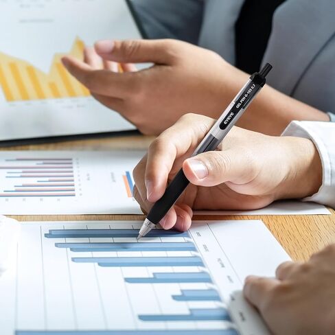 EYEYE G-103 Retractable Gel Pens 0.7mm, 25 Pack 0.7 mm Blue Ink Medium Point Ballpoint Pen Quick Drying, Pen Fine Point Smooth Writing Pens for for Office School Supplies in Kuwait