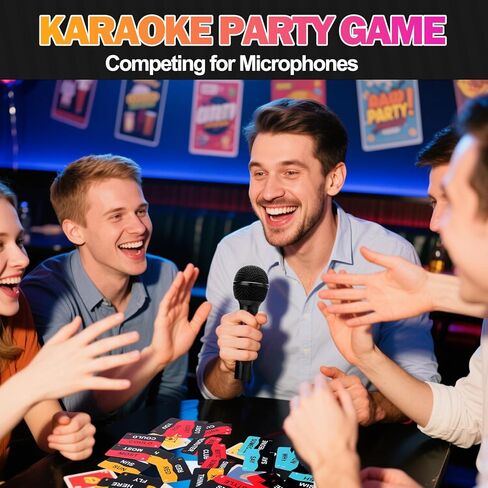 Mity rain Music Party Games - Fast-Paced Music Trivia Card Games for 2-10 Players | Fun Family Games & Adult Card Games with Lyrics ChallengePerfect for Game Night & Music Lovers! in Saudi Arabia
