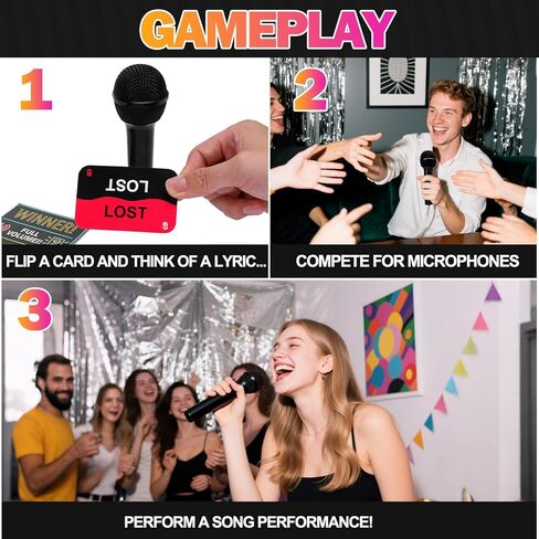 Mity rain Music Party Games - Fast-Paced Music Trivia Card Games for 2-10 Players | Fun Family Games & Adult Card Games with Lyrics ChallengePerfect for Game Night & Music Lovers! in Saudi Arabia
