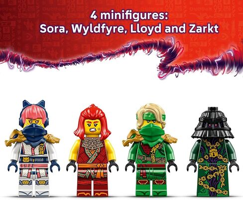 LEGO NINJAGO Rontu The Master Dragon Building Toy - Dragons Rising Model Building Kit for Boys & Girls, Ages 7+ - Kids Toy W/ 4 Ninja Minifigures & Dragon Figurine - Gift Idea for Birthdays - 71842 in Saudi Arabia