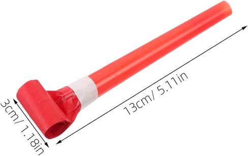 Besportble Creative Kids Whistle Toys - 50pcs Party Players for Kids Fun Funymakers Red Plastic Pristle للحفلات الحفلات والبالون المصاصين in Kuwait