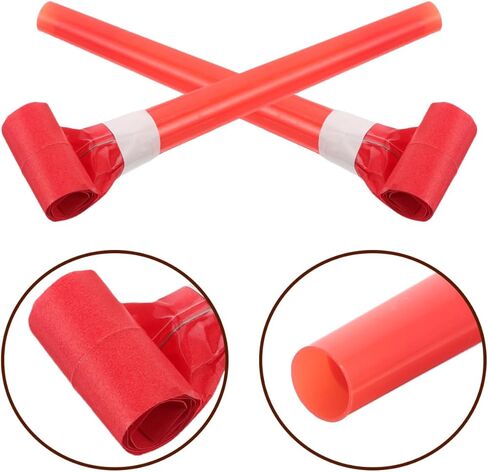 Besportble Creative Kids Whistle Toys - 50pcs Party Players for Kids Fun Funymakers Red Plastic Pristle للحفلات الحفلات والبالون المصاصين in Kuwait