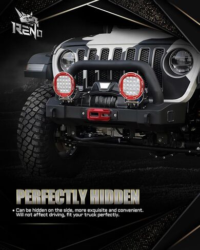 RENO Winch Shackle with Fairlead, Aluminum Hawse Fairlead with Winch Hook Fit for Synthetic Rope 30,000 lbs Compatible with Off Road SUV Truck Off-Road Vehicle Towing Recovery (Black, 1 Pack) in Saudi Arabia