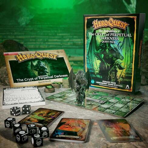 Avalon Hill HeroQuest Joe Manganiello’s The Crypt of Perpetual Darkness Quest Pack | Ages 14+ | 2 to 5 Players in Saudi Arabia