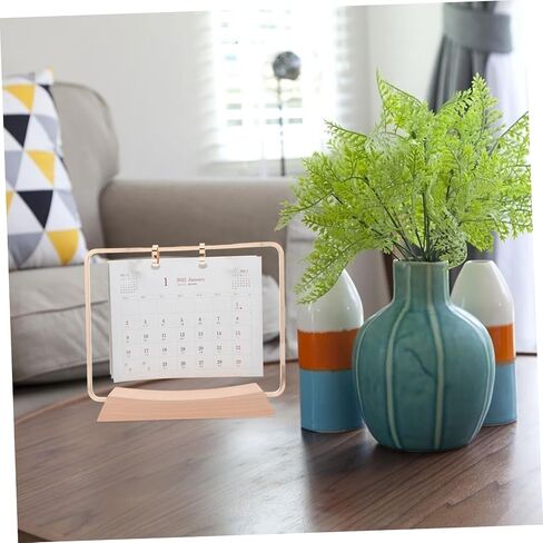 Desktop Calendar Stand Sturdy Holder for Office Desk Convenient Page Flipping for Daily Organization and Elegant in Saudi Arabia