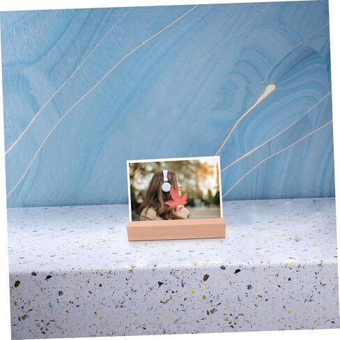 Wooden Table Number Stand Versatile Wooden Photo and Calendar Holder for Weddings Events and Office Use Slot Rustic Charm for Displaying Cards and Pictures in Saudi Arabia