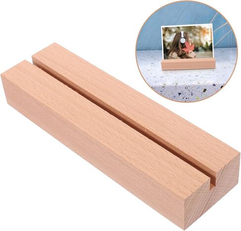 Wooden Table Number Stand Versatile Wooden Photo and Calendar Holder for Weddings Events and Office Use Slot Rustic Charm for Displaying Cards and Pictures in Saudi Arabia
